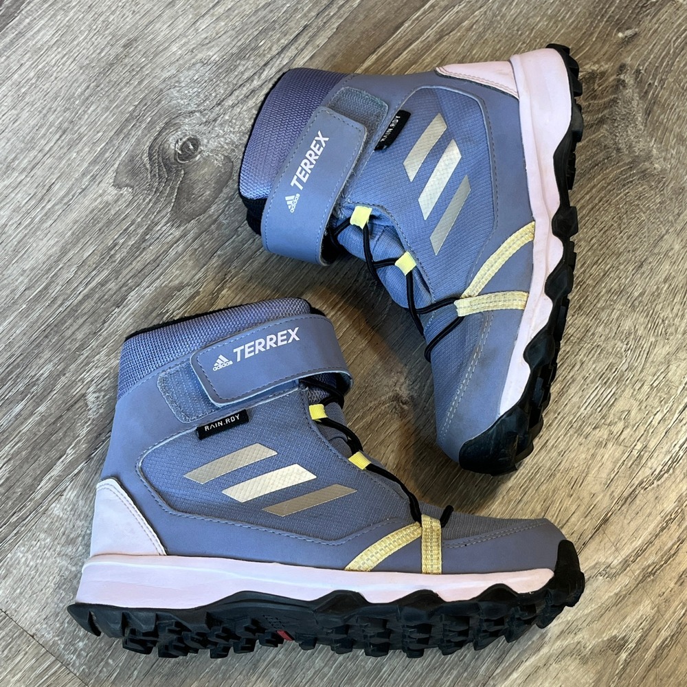Adidas Terrex Rain.Rdy Primaloft Kids Mid Hiking Boots Blue FZ2601 Size 1
